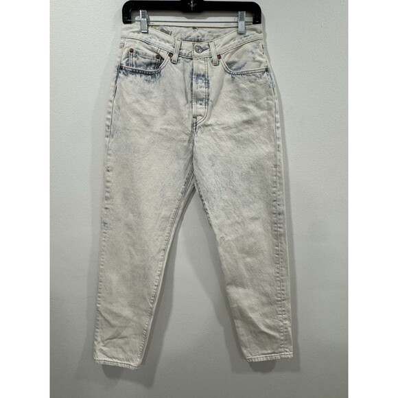 VTG 80s Style Levi's Women's Premium 501 '81 Light Wash Jeans 27x29 Vintage - Picture 1 of 8
